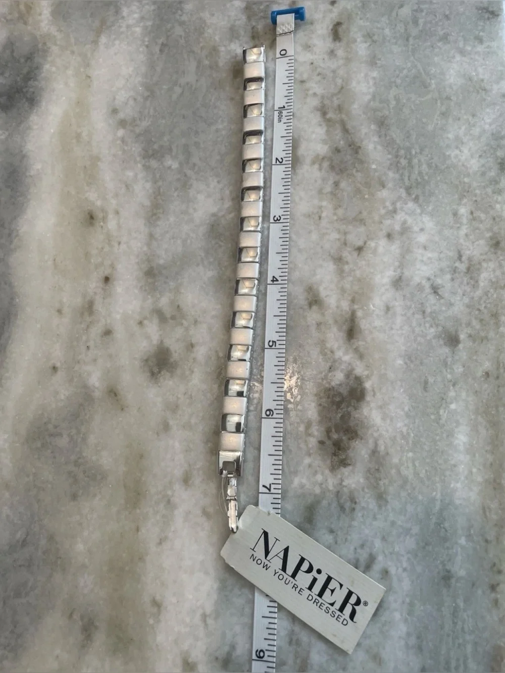 Napier Silver Link Tennis Bracelet
